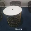 Lu Zi Furniture - Light Luxury Side Table, Gold-plated stainless steel, Post-modern minimalist Small Apartment sofa, round corner table Application Scenario